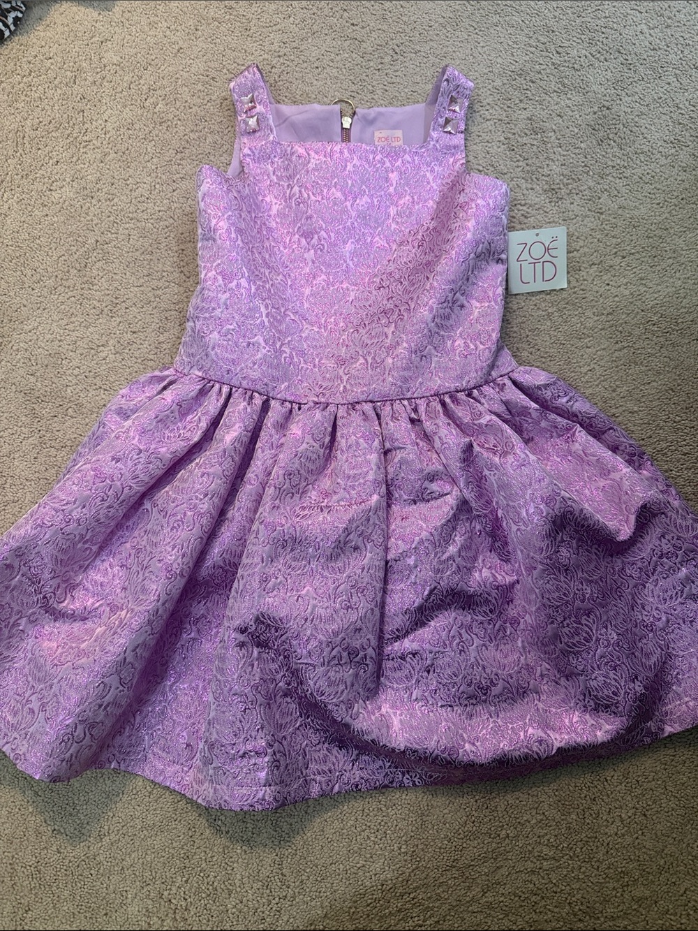 NWT Zoe Ltd Lilac Brocade Fit-and-Flare Party Dress